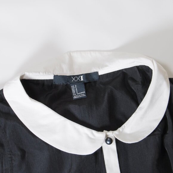 Black Peter Pan Collar Dress – Wednesday Addams Style – XX1– Size S - Picture 4 of 5